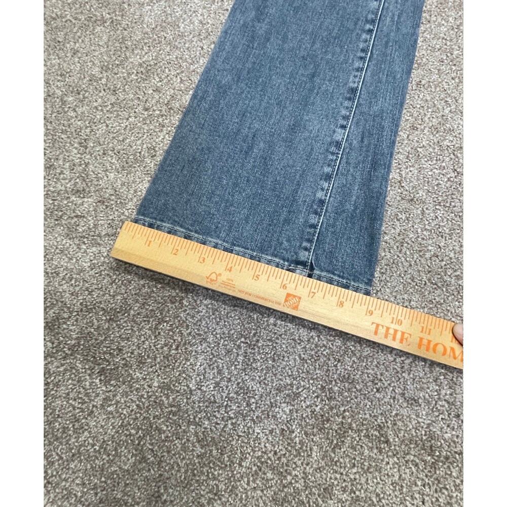 Y2K Indie Sleaze 2000s Converse One Star Low Rise Flare Jeans Size 6 Faded Blue - Picture 10 of 12